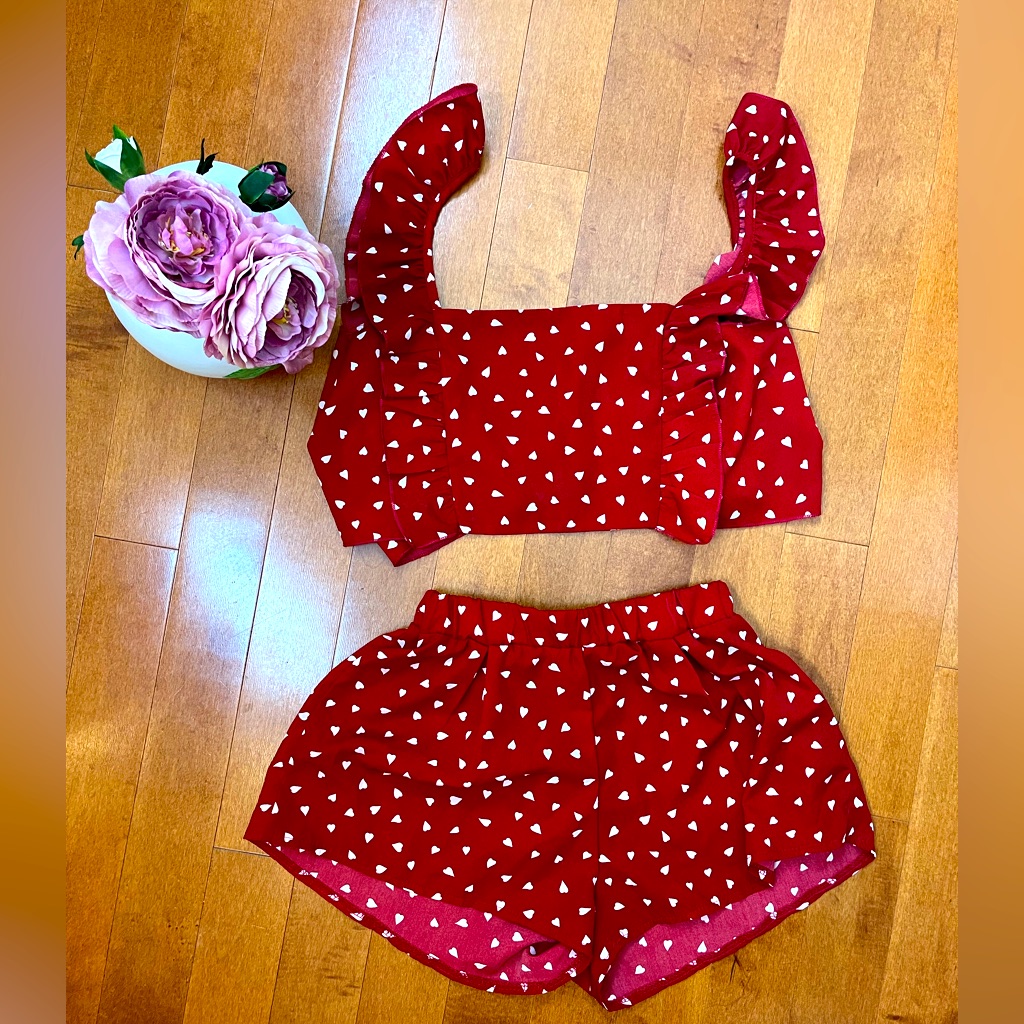 Heart Pattern Two Piece Set!
